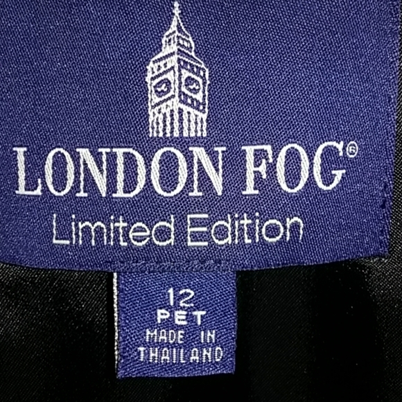 🍁Black London Fog Limited Edition size 12 Petite - Picture 7 of 8